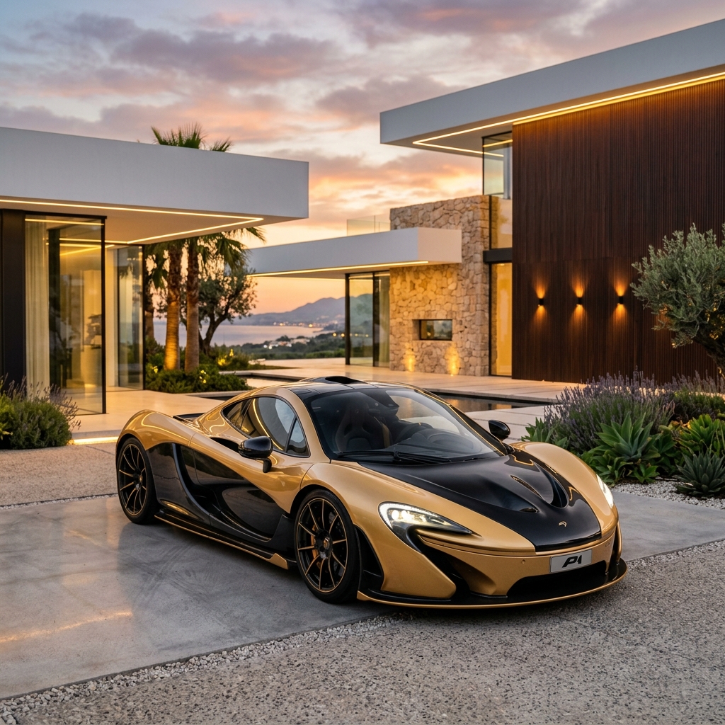 Luxury supercar showroom in Marbella