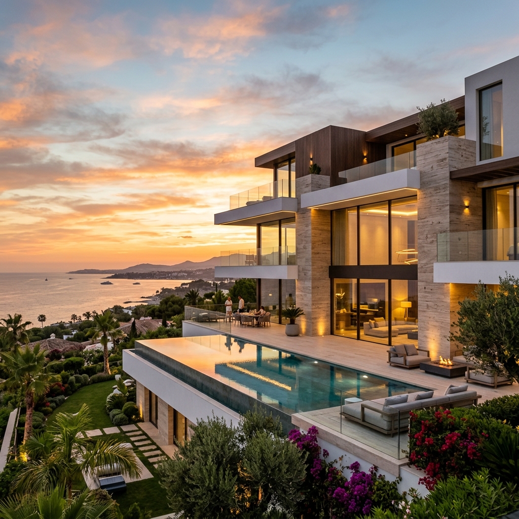 Marbella luxury villa facade