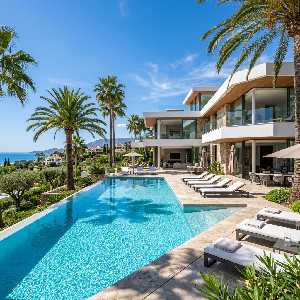 Luxury villa with pool in Marbella